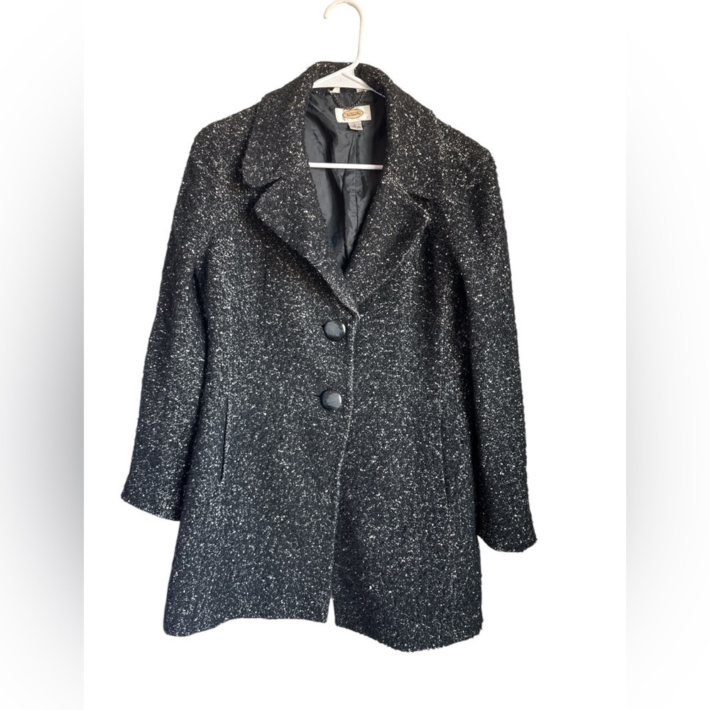 Talbots Black Tweed Women's Coat